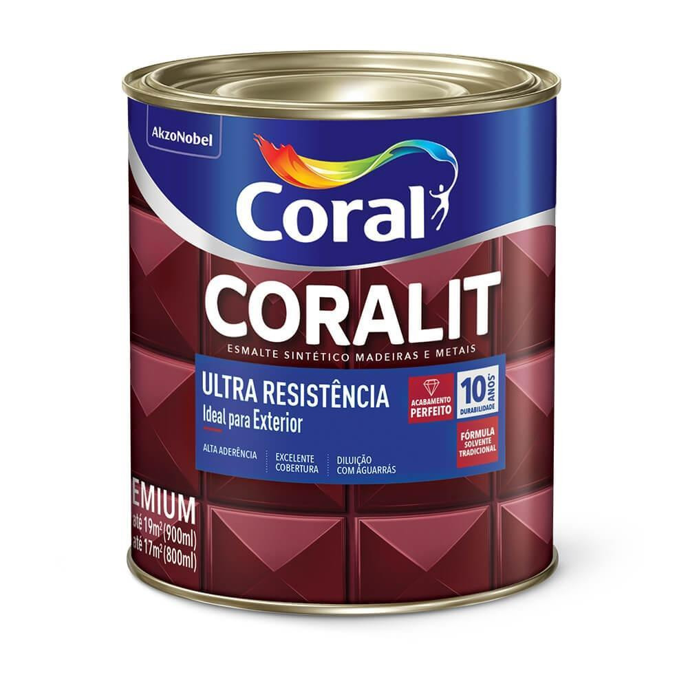 Coralit Ultra Resistência Fosco Preto 900ml Coral