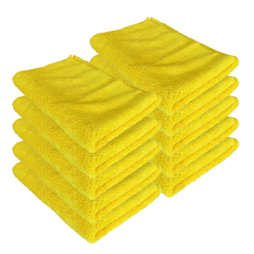 Kit 10 Flanelas de microfibra corte a laser 40x60cm Detailer