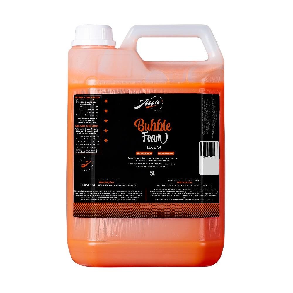 Shampoo Automotivo Concentrado 1:400 Bubble Foam 5L Jaça
