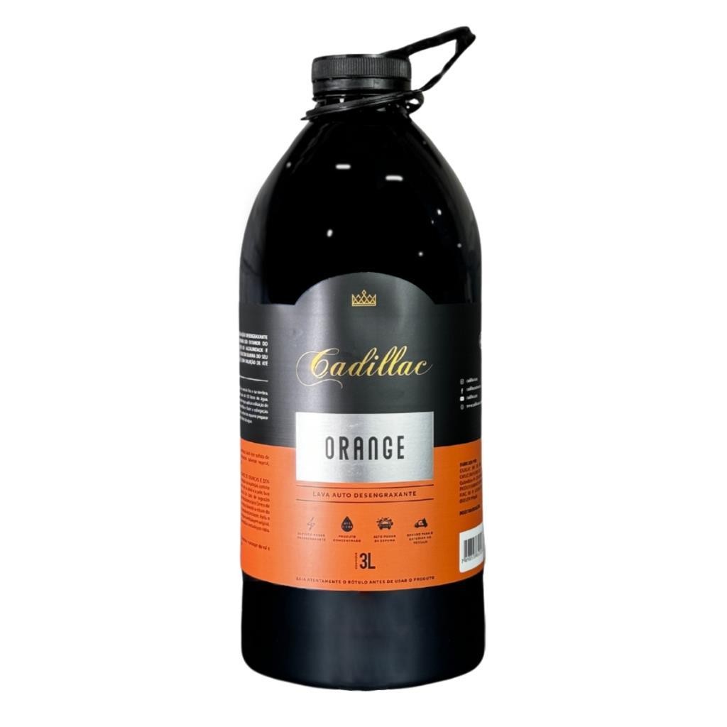 Shampoo Desengraxante Lava Auto Orange 3 Litros Cadillac