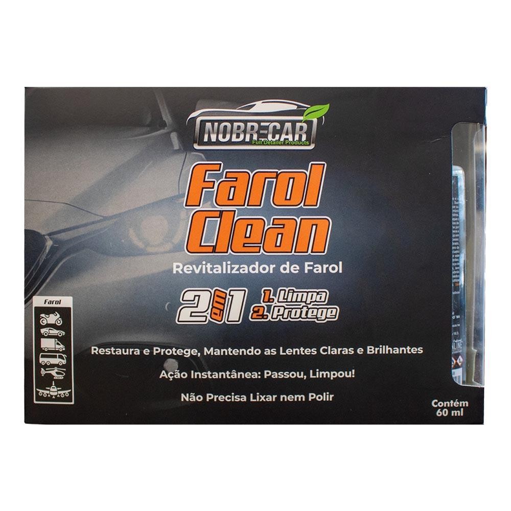 Revitalizador de Faróis 2 em 1 Farol Clean 60ml Nobrecar