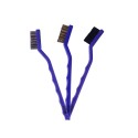 Kit 3 escovas para detalhamento Nylon Latão e Aço Vonixx