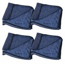 Kit 4 Toalhas de Secagem Azul 47x87cm Detailer