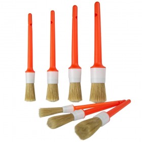 Kit com 7 Pinceis para Detalhamento Automotivo Cerdas Mistas Kers