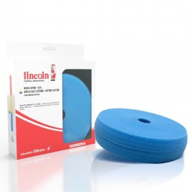 Boina de Espuma Azul Dupla Face Refino e Lustro 6 Polegadas Lincoln