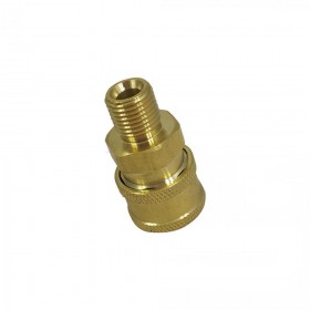 Adaptador Conector Bico de Engate Rápido Dourado Rosca 1/4 Detailer