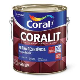 Coralit Ultra Resistência Brilho Cinza Escuro 3,6L Coral