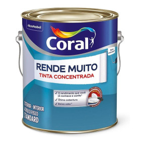 Tinta Acrilica Branco Fosco Rende Muito 3,6 Litros Coral