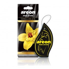 Aromatizante Automotivo Folha Vanilla Black Baunilha Mon Areon
