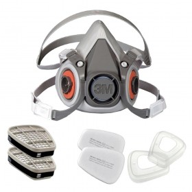 Respirador para Pintura 6200 Cartucho 6001 Filtro 5N11 3M