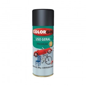 Tinta Spray Uso Geral 54021 Preto Semi-Brilho 400ml Colorgin