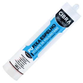 Selante PU Cola Fixa Espelho Branco 400g Cibra Flex