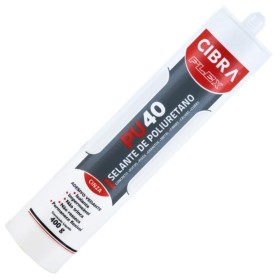 Selante PU Adesivo Poliuretano PU40 Cinza 400g Cibra Flex