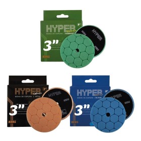 Kit Boinas de Espuma Corte Refino e Lustro 3 polegadas Hyper Kers