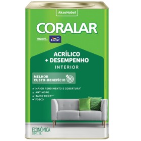 Tinta Acrílica Branco Coralar 18 Litros Coral
