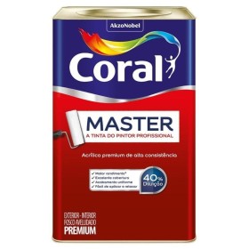 Tinta Acrílica Branco Fosco Premium Master 18 Litros Coral