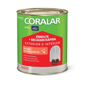 Tinta Esmalte Secagem Rápida Branco Coralar 900ml Coral