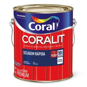 Coralit Secagem Rápida Brilhante Branco 3L Coral