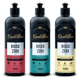 Kit Compostos Risco Zero Corte Refino e Lustro 500g Cadillac