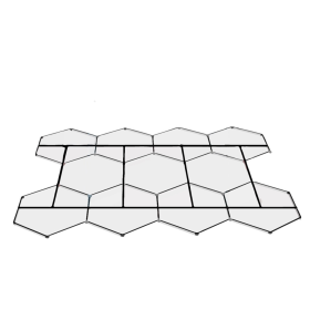 Gabarito com 4 Barras para Luminárias 11 Células Kers