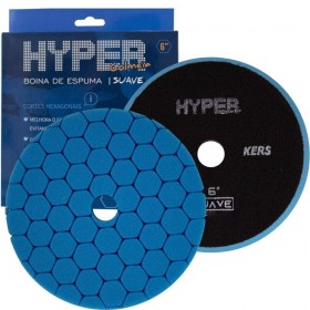 Boina de Espuma Azul Suave Lustro Hyper 6 polegadas Kers