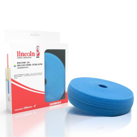 Boina de Espuma Azul Dupla Face Refino e Lustro 6 Polegadas Lincoln