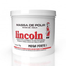 Massa de Polir Mega Forte I 1kg Lincoln