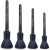 Kit com 4 Pinceis Premium para Detalhamento Automotivo Kers Yes Tools