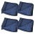 Kit 4 Toalhas de Secagem Azul 47x87cm Detailer